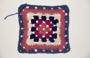 "Multi-Colored Granny Square" - Step-by-Step Tutorial (Round 6)