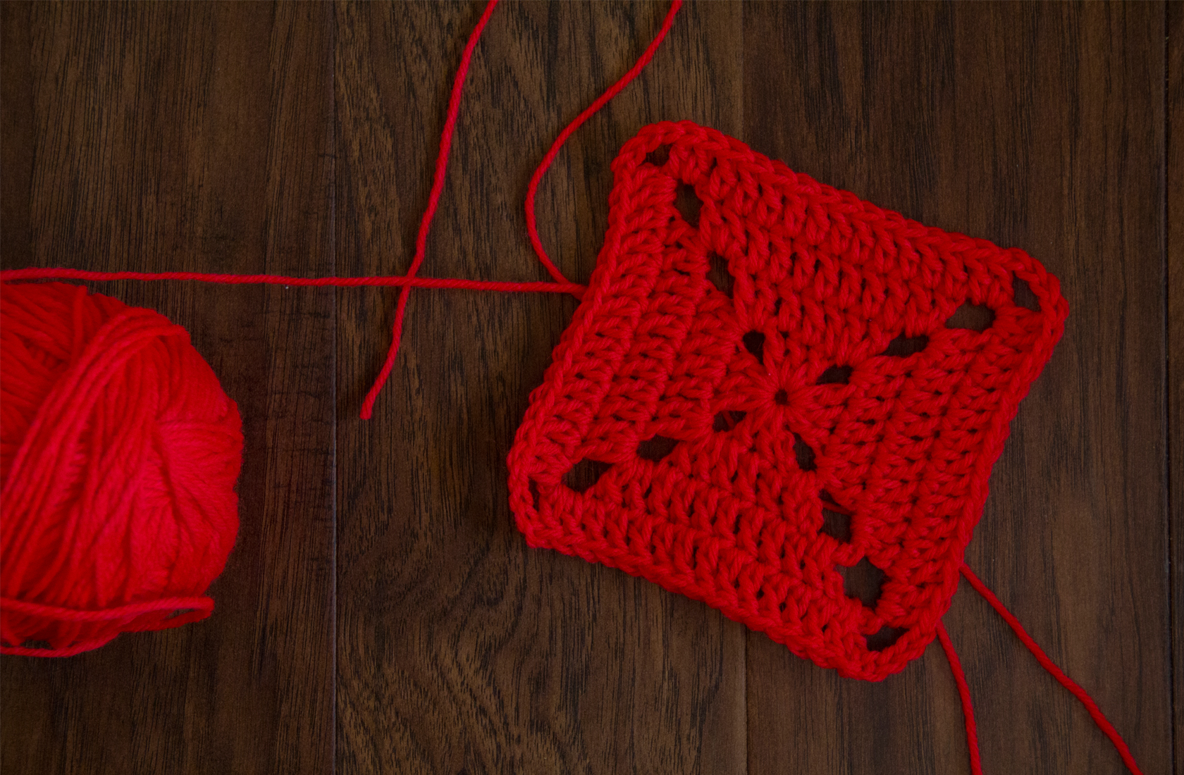 Double Crochet Square - Step-by-Step Tutorial