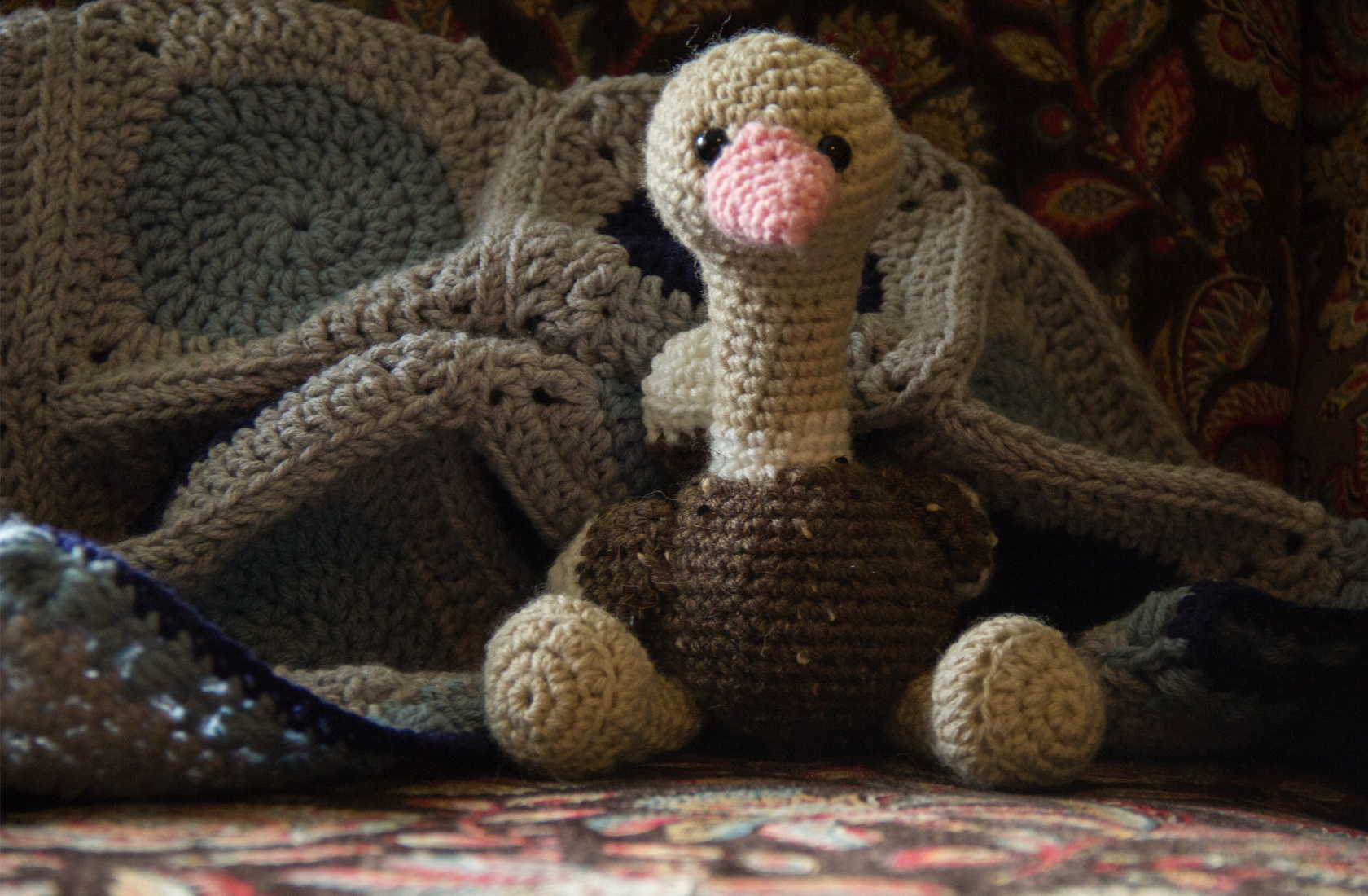 Oscar the Ostrich Amigurumi Animal - Featured Image