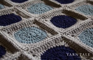 "Circle to Square" Granny Square newborn blanket