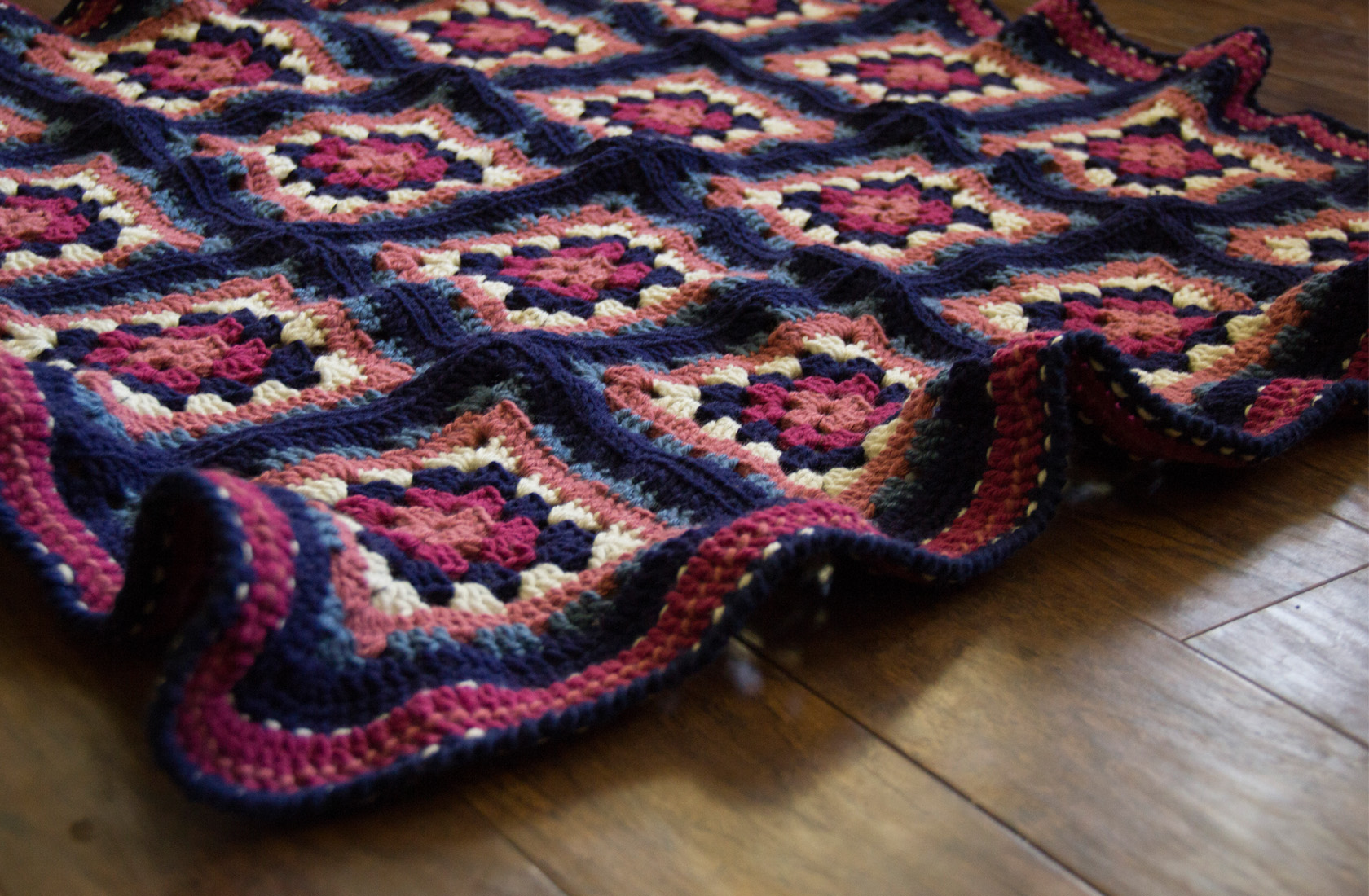 Multi-Colored Granny Square - Finished Baby Blanket - Yarn Tale Collective