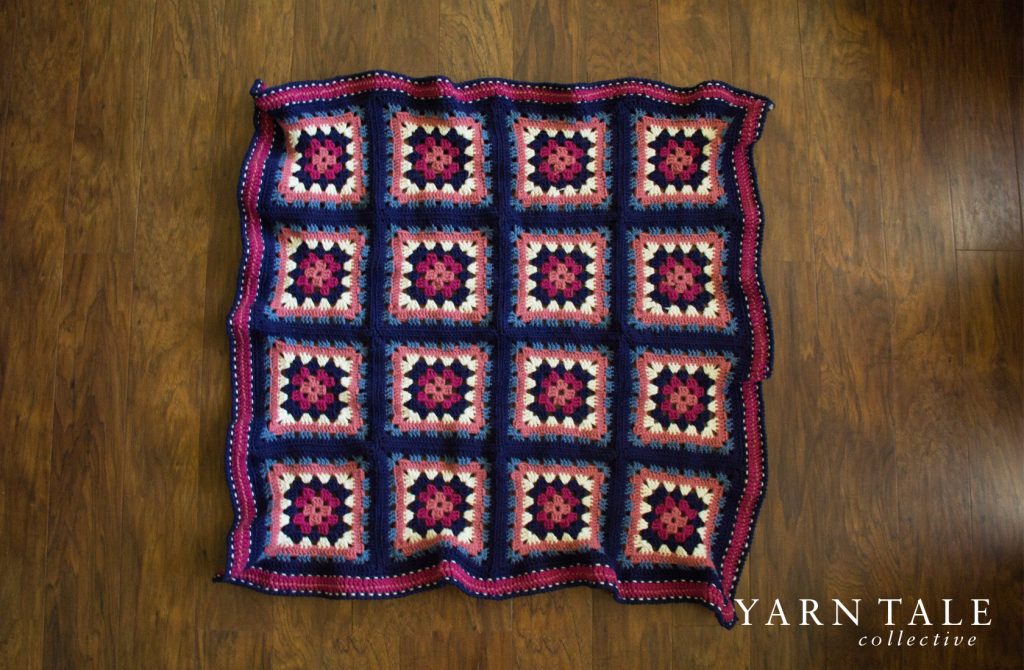 Multi-Colored Granny Square - Finished Baby Blanket - Yarn Tale Collective
