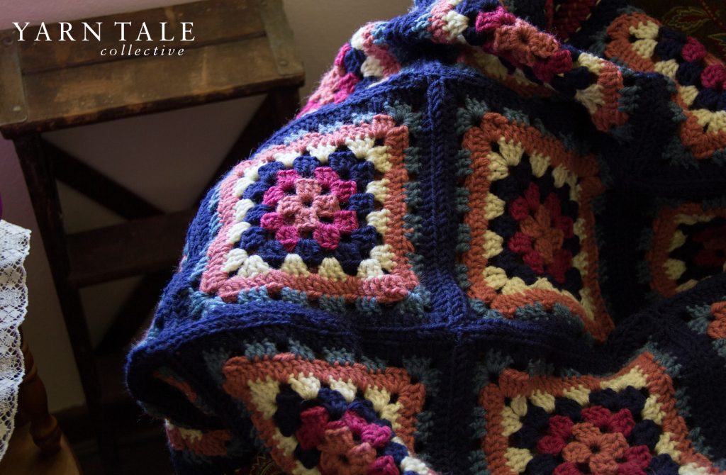 Multi-Colored Granny Square - Finished Baby Blanket - Yarn Tale Collective