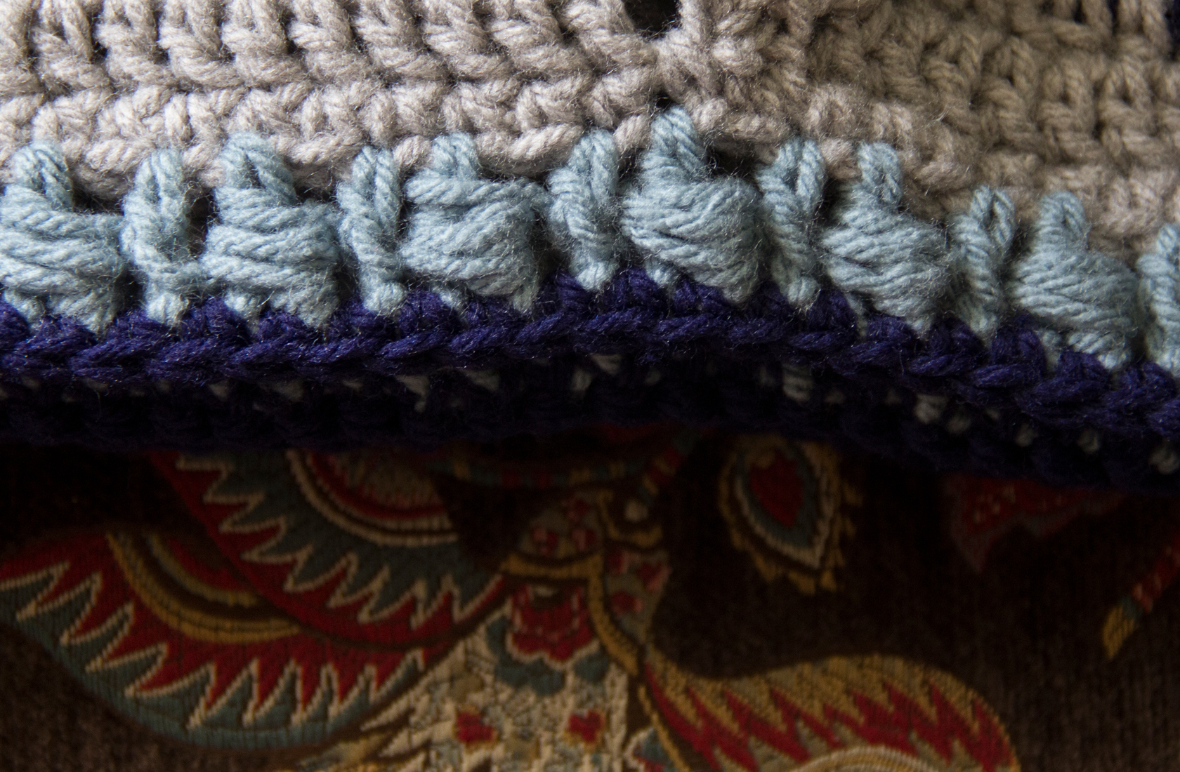 Puff Stitch & Single Crochet Border/Edging - Step by Step Tutorial - Yarn Tale Collective