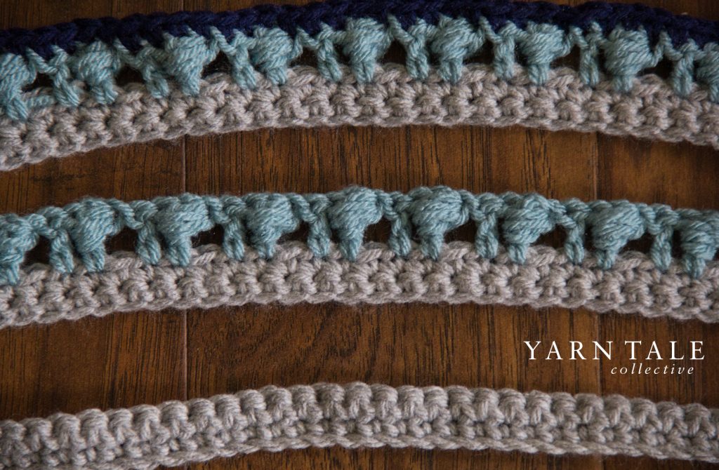 Puff Stitch & Single Crochet Border/Edging - Step by Step Tutorial - Yarn Tale Collective