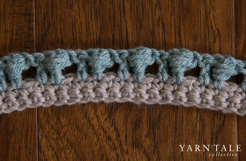 Puff Stitch & Single Crochet Border/Edging - Step by Step Tutorial - Yarn Tale Collective