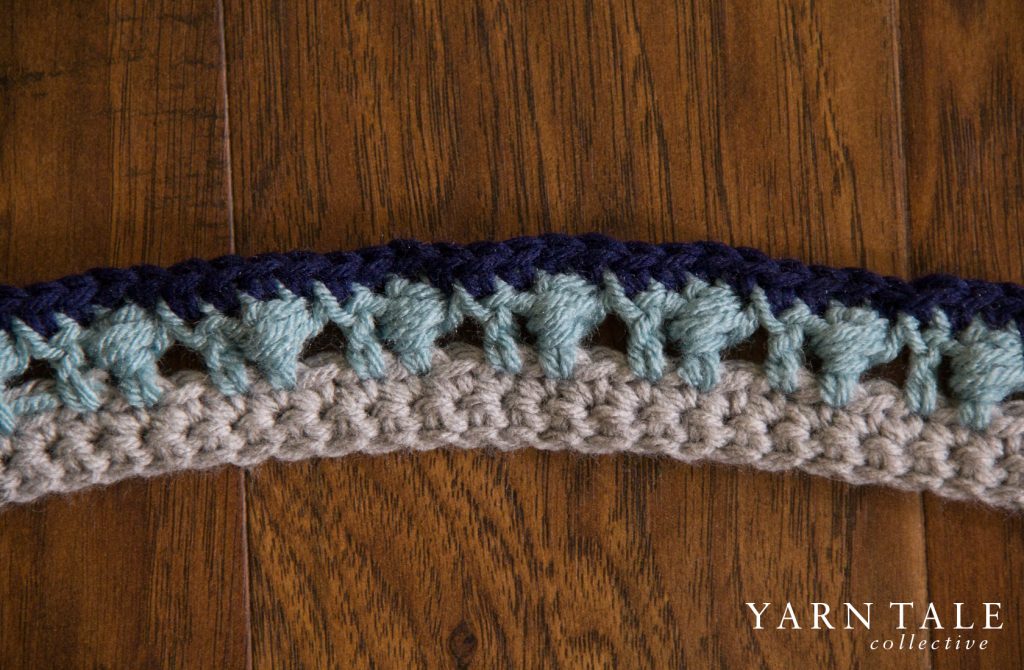 Puff Stitch & Single Crochet Border/Edging - Step by Step Tutorial - Yarn Tale Collective