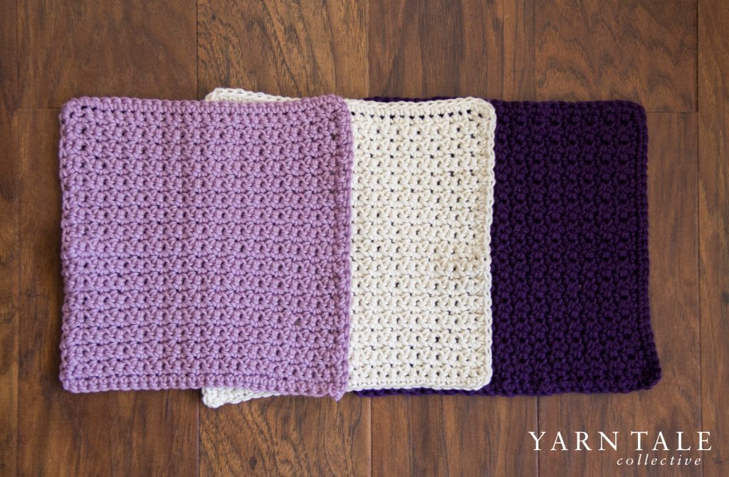 Violet-Lilac Washcloth Set - Yarn Tale Collective