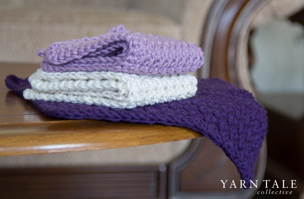 Violet-Lilac Washcloth Set - Yarn Tale Collective